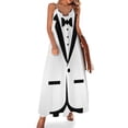 thumbnail image 2 of Bow tie TUXEDO Sleeveless Dress cute dress Dress woman dress women elegant luxury wedding dresses for parties, 2 of 6