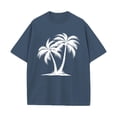 thumbnail image 4 of adaychics Vacation T Shirts for Men Palm Tree Round Neck Short Sleeve Tropical T Shirt Casual Holiday Tops for Vacation, 4 of 10