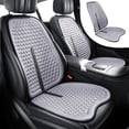 thumbnail image 1 of Respaldo de cojín de asiento de automóvil | Soporte de gel de malla ventilada | Comodidad y enfriamiento para todas las estaciones | Estructura 3D transpirable | Se adapta a la mayoría de los coches, 1 of 5