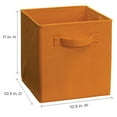 thumbnail image 5 of ClosetMaid Cubeicals Fabric Drawer, Open Storage Organizing Bin, Fiesta Orange (2 Pack), 5 of 7
