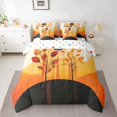 thumbnail image 3 of Castle Fairy Botanical Plants 7-Piece Twin Teenagers’ Rustic Vintage Tree Leaves Super Cozy Bedding Set, 3 of 8