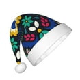 thumbnail image 2 of Salouo Colorful Mexican Flower for Christmas Hat for Kids Xmas Holiday Hat Santa Hat for Boys & Girls Festive Headwear Accessories Fit for Christmas/ New Year/Holiday/Party, 2 of 6