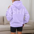 thumbnail image 4 of Oversize Letter Print Hoodie Sweatshirts Long Sleeve Drop Shoulder Loose Pullover Shirts With Pocket Y2K Streetwear Fall Clothes, 4 of 7