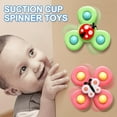 thumbnail image 4 of 3 Pcs Suction Cup Spinning Top Toy Cartoon Insect Rotating Rattles Toys Sucker Gyros Peg-top Hand Spinner ABS Relief Stress Fingertip Toy for Children, 4 of 5