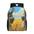 thumbnail image 1 of Disketp Funny Countryside Donkey Mochila Unisex de Apertura Lateral Completa, Mochila para Laptop para Escuela, Trabajo y Viajes, 1 of 8