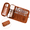 brown, variant on Travel Makeup Brush Holder Bag Roll-Up Cosmetic Organizer Case, Portable Foldable Makeup Storage Bag for Women