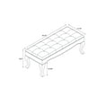 thumbnail image 3 of Linon Loire Cabriolet Washed Bench, 17.7 inch Seat Height, Multiple Colors, 3 of 3