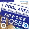 thumbnail image 5 of Pool Area Keep Gate Closed Sign, Pool Sign, 10x14 Aluminum, 5 of 8