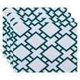 thumbnail image 2 of Simply Daisy, 18 x 14 Inch Square in St. Louis Geometric Print Placemat (set of 4), Green, 2 of 2