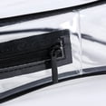 thumbnail image 3 of Neceser transparente - 2 bolsas transparentes de avión - Neceser de transporte de líquidos - Neceser unisex transparente, negro JFHHH pequeña, 3 of 4