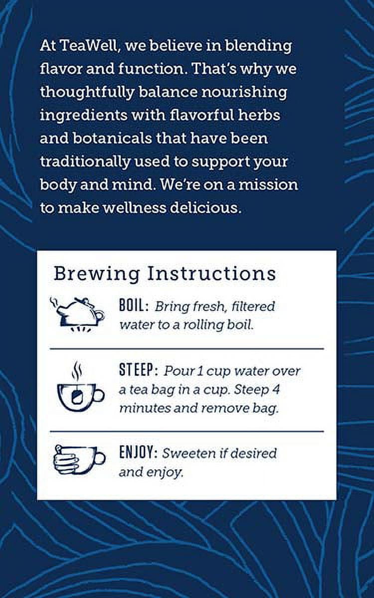 (6 pack) Celestial Seasonings TeaWell Immune Support Organic Lemon Ginger Wellness Herbal Tea Bags, 12 Count