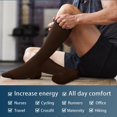 thumbnail image 3 of 4 Pairs Medical Sport Compression Socks - 15-20mmhg Graduated Knee-High Support for Men & Women, Ideal for Soccer, Running, and Nurses, 3 of 6