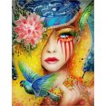 thumbnail image 1 of Flowers Girl - Full Diamond Painting 40x30cm, 1 of 3