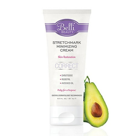 Belli Stretchmark Minimizing For Existing Stretch Marks of Any Age or from Any Cause Features Darutoside, Regestril, and Avocado OB/GYN and Dermatologist Recommended 6.5