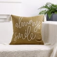 thumbnail image 1 of Funda de cojín bordada con borlas – Funda de almohada decorativa para sofá, sillón, sala de estar, dormitorio, oficina y decoración navideña – Poliéster lavable a máquina, 1 of 6