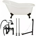 thumbnail image 1 of Vintage Tub & Bath Adela 62 Inch Cast Iron Slipper Clawfoot Tub Package, 1 of 1