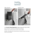 thumbnail image 3 of Transolid PPS1420UP-09BS Preston 14-in x 20-in Flip Up Shower Seat, Black and Brushed Stainless, 3 of 5
