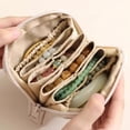 thumbnail image 6 of Multi-layer Jewelry Bag Travel Portable Large Capacity Jewelry Pouch Earrings Bracelet Jewelry Organizer Storage Case Cosmetic Bag Gift, 6 of 9