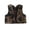 Brown, variant on Toddler Baby Boy Girl Cow Print Vest Jacket Vintage Western Cowboy Outfit Cowgirl Vest PU Leather Cowprint Vest Open Front Jacket Sleeveless Waistcoat