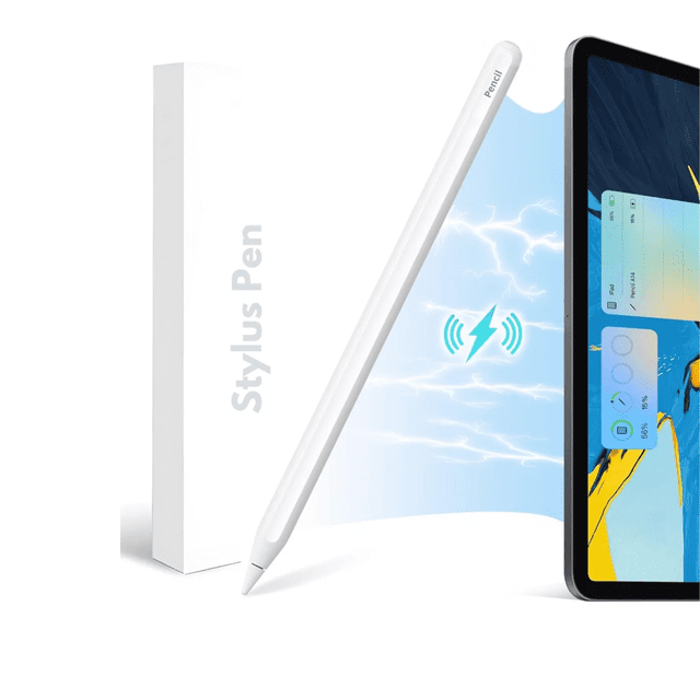 Mr. Gadgets Pencil Con Carga Inalámbrica Magnética, Lápiz Con Precisión De Píxeles, Stylus Pen Para iPad Pro 11'' 1/2/3/4, iPad Pro 12.9'' 3/4/5/6, iPad Air 4/5, iPad Mini