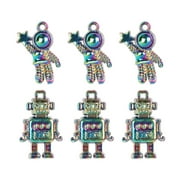 Cousin DIY 6 Piece Metallic Rainbow Space Charm Set, Metal, Adult, Unisex, 69995707
