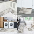 thumbnail image 6 of Kitchen Rugs and Mats Non Skid Washable Gray and Brown Marble Kitchen Mat and Rug Set,Floor Cushion Waterproof Rug,Rubber Backed Area Rugs for Kitchen Laundry, 6 of 7