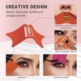 thumbnail image 4 of 2 plantillas para delineador de ojos para el contorno de la nariz, herramienta protectora para pestañas, almohadillas protectoras auxiliares multifunción para delineador de ojos y sombra de ojos,, 4 of 7