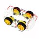 thumbnail image 3 of Kit de chasis de automóvil inteligente robot de bricolaje para placa controladora de unidad Codificador de velocidad, 4 ruedas y caja de batería, 3 of 5
