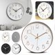 thumbnail image 1 of 12 Inch Wall Clock Silent Non-Ticking Modern Wall Clock for Home Bedroom Kitchen Office School Classroom Dcor, 1 of 5