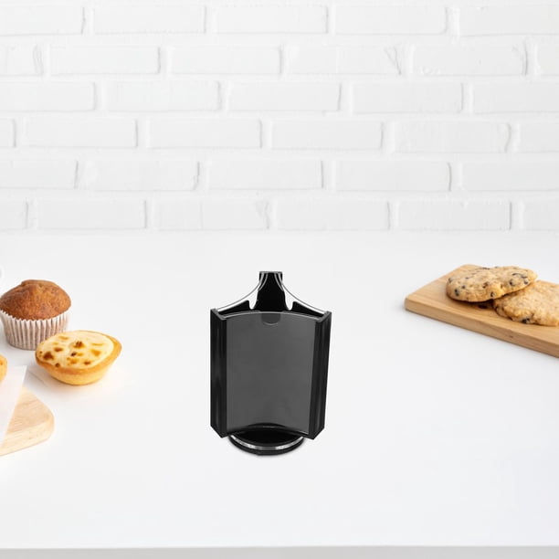 unbranded Portamenús Giratorio De Acrílico Negro Para Exhibir Precios Y Cartas Con Fácil Visibilidad