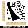 thumbnail image 2 of Delaware State with Text Swirls Self-Inking Rubber Stamp Ink Stamper - Blue Ink - Large 1-1/2 Inch, 2 of 7