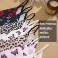 thumbnail image 5 of Bragas sin costuras para mujer, ropa interior Sexy de tiro bajo, Bikini de leopardo y mariposas, lencería suave de seda de hielo, 3 unidades por Set, 5 of 5