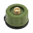 thumbnail image 1 of Convertidor de tanque de gas de horno de casete Válvula de transferencia Adaptador de tanque de propano (verde), 1 of 4