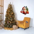 thumbnail image 4 of WMGHA 3D Snowman Breaking Through Wall Decals - PVC Adhesive Holiday Window Stickers for Kids' Rooms, Festive Christmas Wall Art for Living Room and Home Decor, 4 of 5
