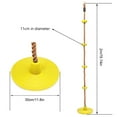thumbnail image 3 of AMERTEER Corde d'Escalade Arbre Balançoire Siège Plaque Ronde Réglable Extérieur Intérieur Plateformes Siège Volant Terrain de Jeu Extérieur Ensemble de Jeu Jouet pour Enfants Cadeau pour Enfants, 3 of 9