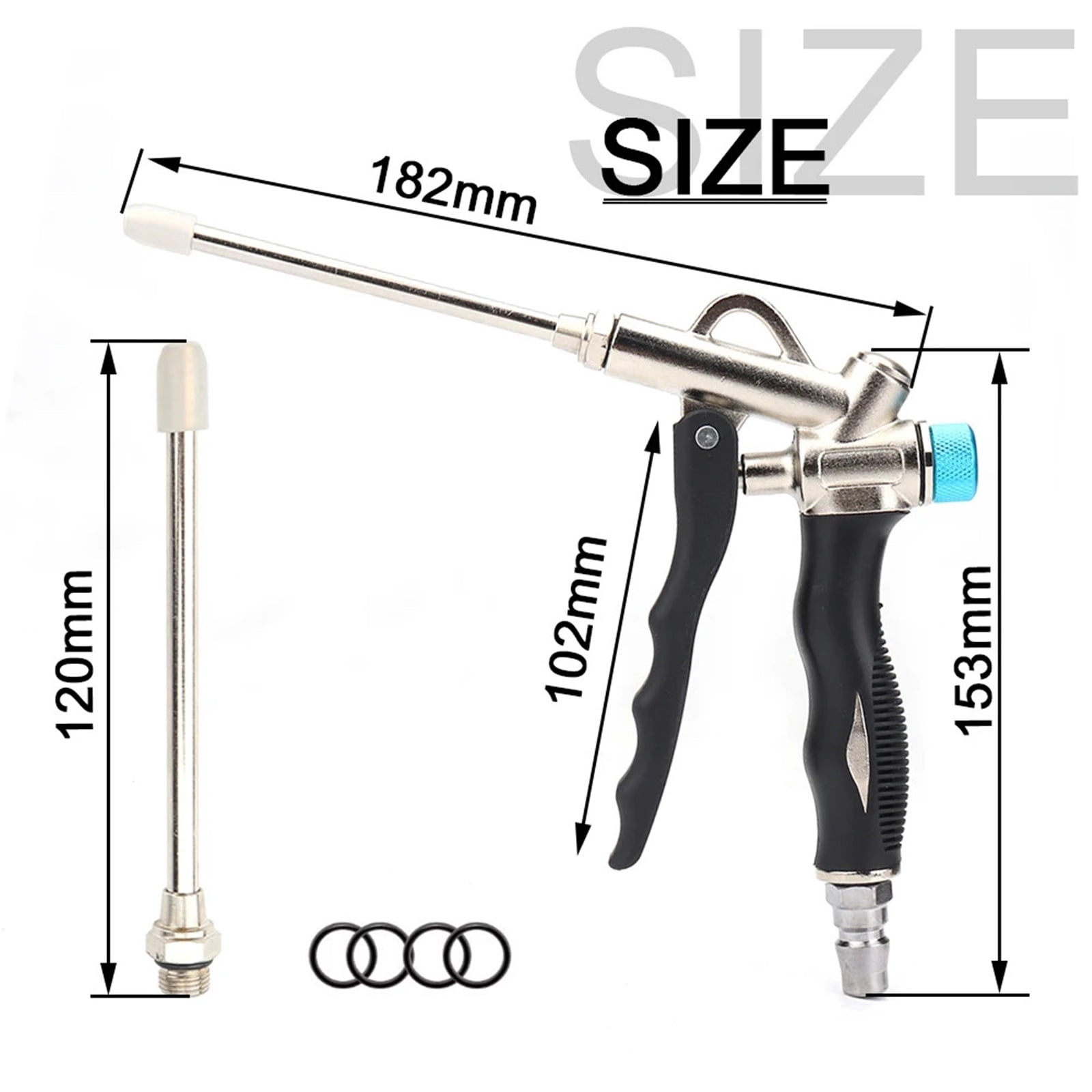1/2pcs Adjustable Air Dust Gun Handheld 2-Way Air Blow Gun Cleaning and Dust Removal Pneumatic Tool - Multi-Purpose Tool