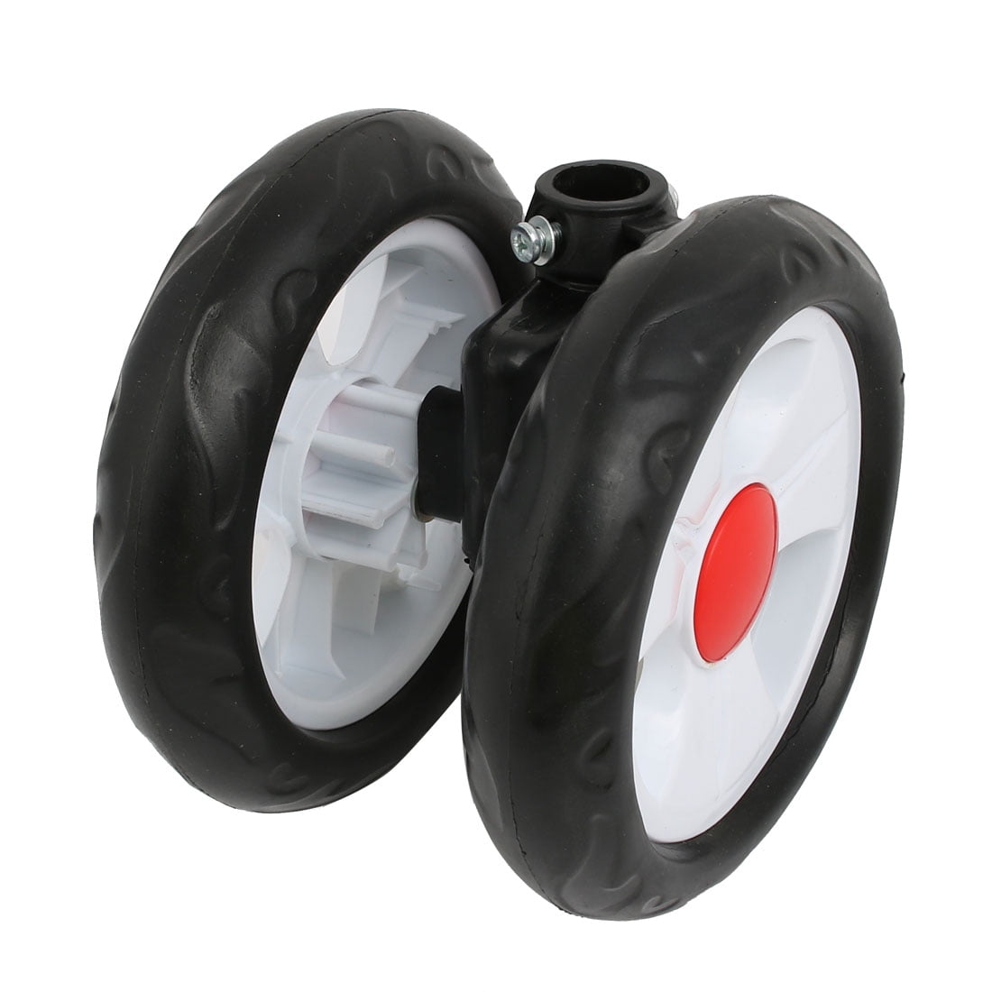 replace plastic stroller wheels with rubber
