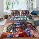 thumbnail image 2 of Cadetes Mech Conjunto de sábanas temático, trío de piezas, cómodo y amigable con la piel, diseño único, regalo de decoración para el hogar para familiares, amigos y fans,173cm *218cm, 2 of 6