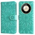 thumbnail image 1 of Funda tipo cartera GANGXUN para Honor Magic 6 Lite , diseño girasol, cuero PU, soporte, cierre magnético, tarjetero, 1 of 5