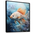 thumbnail image 2 of Designart "Catching Majestic Fish" Animals Floater Framed Canvas Print, 2 of 7
