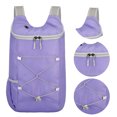 thumbnail image 2 of 12L Mountaineering Backpack Waterproof Ultralight Storage Knapsack Foldable Lightweight Zippers Rucksack Travel Trip Bag (Purple), 2 of 12