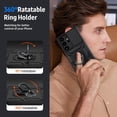 thumbnail image 6 of for Samsung Galaxy S23 Ultra Case with Camera Lens Cover,10 FT Military Grade Drop Protection, Magnetic Ring Holder Kickstand Protective Phone Case for Samsung Galaxy S23 Ultra, Black, 6 of 12