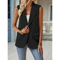 thumbnail image 3 of Women'S Summer Sleeveless Vest Tops Fashion Casual Work Office with Pockets Black S, 3 of 7