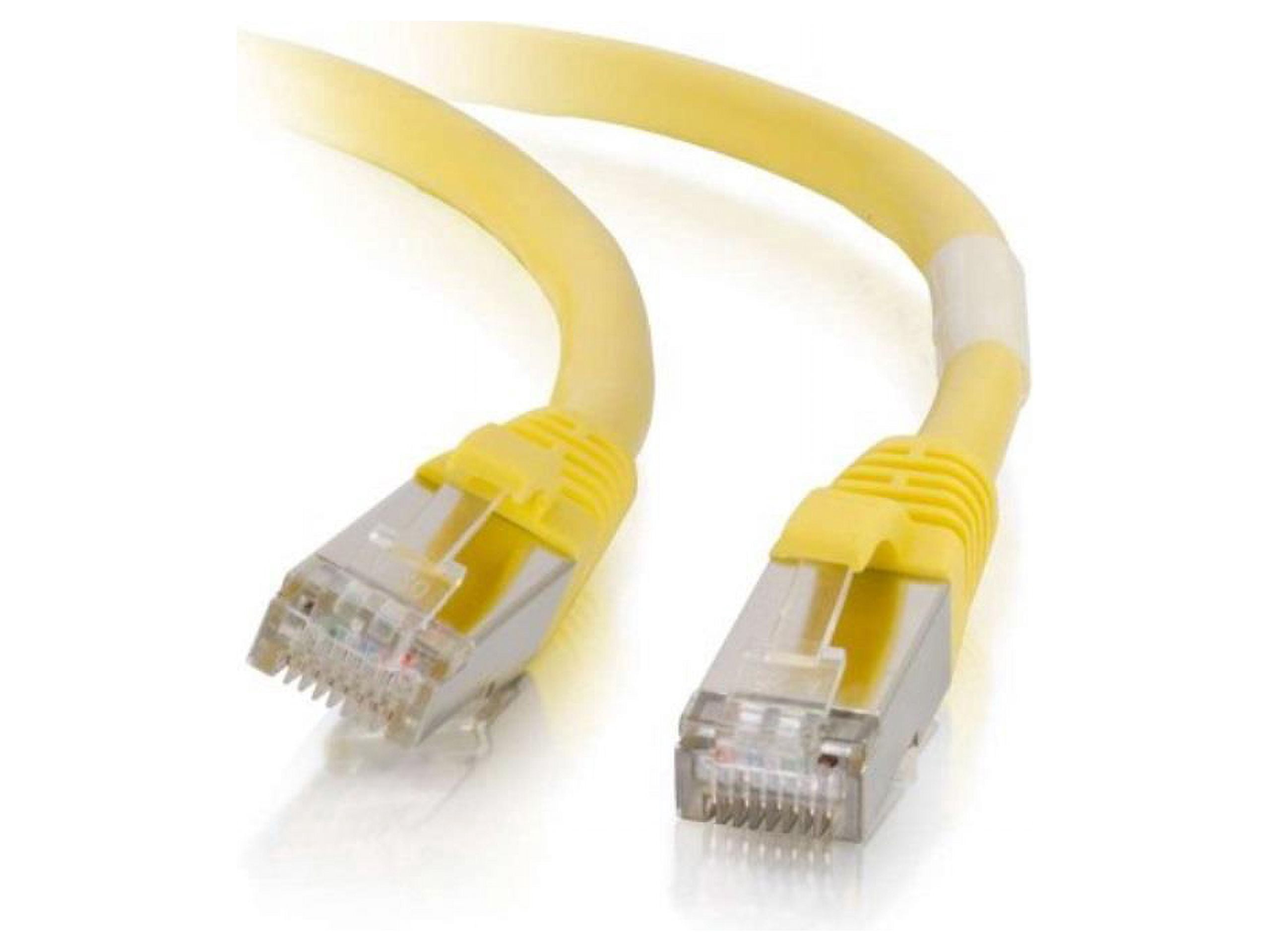C2G 25ft Cat6 Ethernet Cable - Snagless Shielded (STP) - Yellow - Category 6 for Network Device - RJ-45 Male - RJ-45 Male - Shielded - 25ft - Yellow