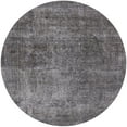 thumbnail image 1 of Ahgly Company Machine Washable Indoor Round Industrial Modern Gunmetal Gray Area Rugs, 3' Round, 1 of 7