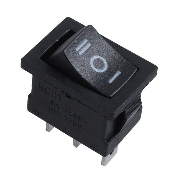 SPDT 3 Position Snap In Boat Rocker Switch AC 250V/6A 125V/10A