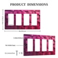 thumbnail image 3 of Purple Square Light Switch Cover Decorative Switch Plates and Outlet Covers Wall Plates for Electrical Kitchen Home Office Art Decor, 3 of 5