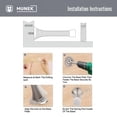 thumbnail image 6 of MUNEK Black Spring Door Stopper, Steel Door Stopper with Rubber Tip, Screw Mount, 2 Pack, 6 of 7