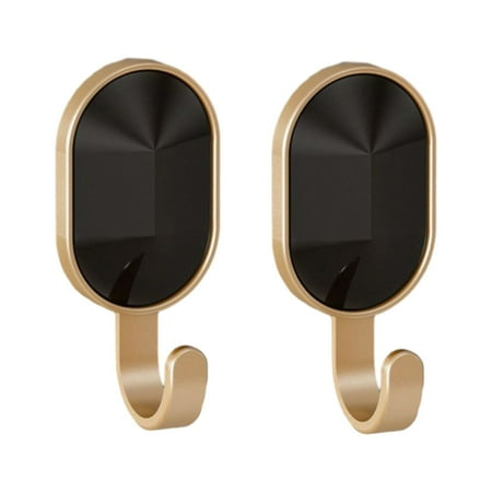 

Andvari Hanging Hook 2Pcs Storage Punch-free Wall Mounted Traceless Light Luxury Door Self Adhesive Hanger Hooks Household Products Hanger Hook