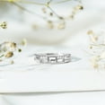 thumbnail image 6 of Rosec Jewels Lab Grown Diamond Anniversary Half Eternity Ring Band (EF-VS Grade), 18K White Gold, US 9.50, 6 of 9